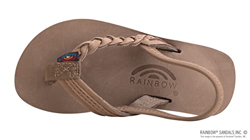 Image of Rainbow Sandals Kid's Single Layer Premier Leather Flirty Braidy