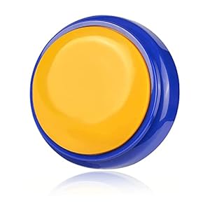 Aibesy 30 seconden beschrijfbare spreeknop stem aangepaste weergave opname tonn?koppen voor honden en kinderen speelgoed…