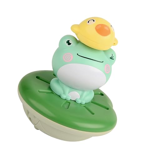 噴水カエルちゃん お風呂おもちゃ 風呂 水遊 電池式噴水カエル スイミングプール セット