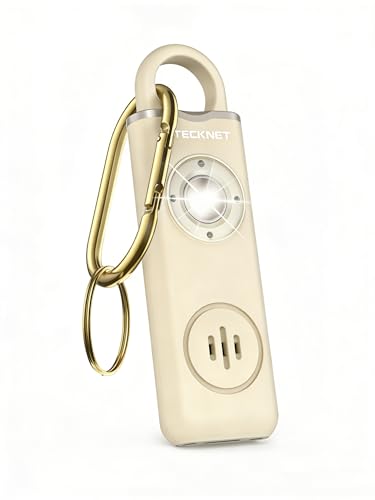 TECKNET Rechargeable Personal Safety Alarm for Women, 130dB Self Defense Keychain Alarm with SOS...
