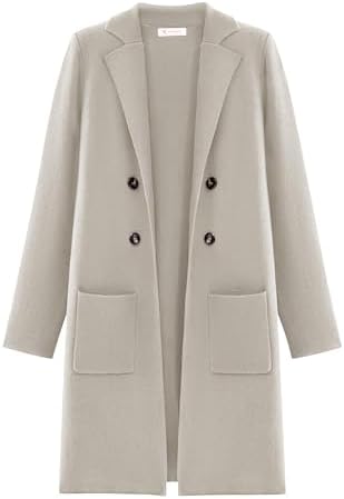 KIRUNDO Cardigan Sweaters for Women 2026 Fall Open Front Knit Sweater Jackets Business Casual Long Coatigan Winter Clothing