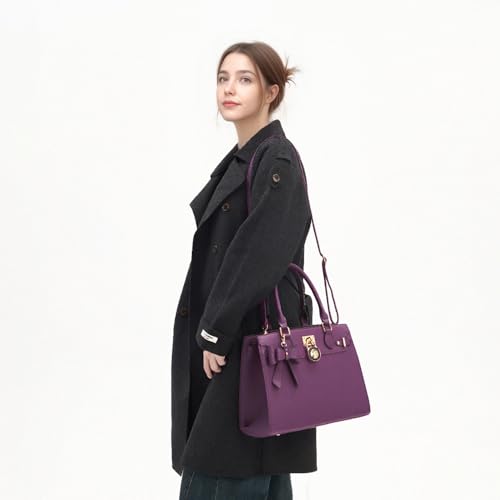 Image of Qiyuer Cute Purses Wallet Set For Women Handbags Satchel Tote Shoulder Bag | Affordable Luxury, Ideal Gift, Large Clutch Wallet, 2PCS, Sturdy Structured, Stylish, PU, Practical & Roomy for Daily & Work
