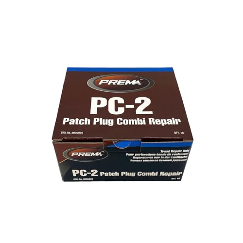Image of PREMA PC-2 Combi 1 /4 inch Tire Repair Units w /Wire Lead- Tire Patch and Plug Combination Unit for Permanent Flat Tire Repair. Box of 15 Units. Use in Automotive, Truck, Agricultural Farm Tire Repair