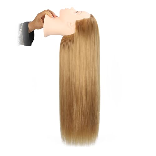 2634-2834 mannequin head styling mannequin head for hair styling and free table stand training head manikin cosmetology doll head with long fiber hair hairdresser practice head for stylist