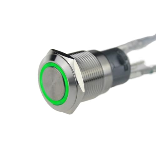 Bouton poussoir métallique 19mm pour remplacer vos anciens interrupteurs défectueux et usés