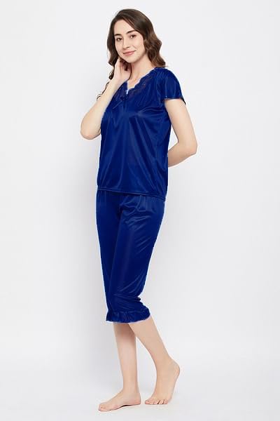 Image of Top & Capri Night Suit Set for Women