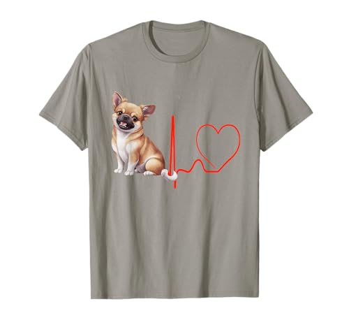 Chug Dog Heartbeat EKG Funny Dogs Lover & Owner Humour T-Shirt