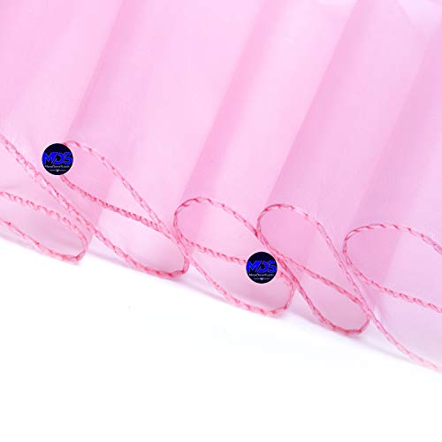 Mds Pack Of 100 Organza Chair Sash Bow Sashes For Wedding And Events Supplies Party Decoration Chair Cover Sash -Blush Pink #TOP3