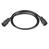 UWXGICV M16 PBT Plastic 2 Pin~9 Pin Power Cable Connector 1/2M Extended Cable IP68 Industrial Connectors Waterproof Outdoor(9pin Dual Plug)