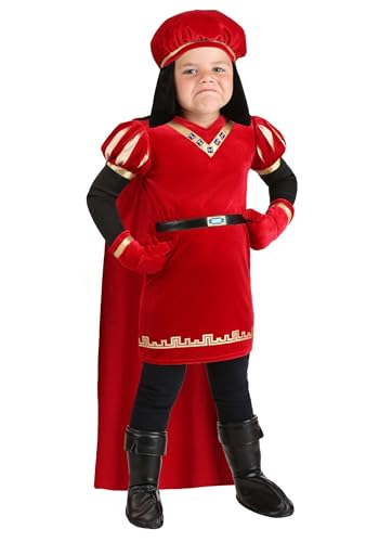 Fun Costumes Toddler Lord Farquaad Costume | Officially Licensed Shrek Outfit With Tunic Cape Hat Gloves And Shoe Covers