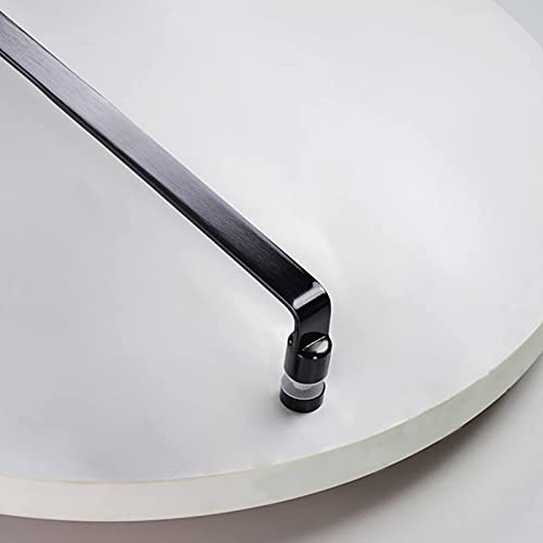 Poignée de porte en verre de douche en acier inoxydable chromé au design épuré