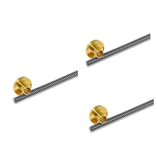 JECOMPRIS 3pcs Lead Screw Nut for Stepper Motor Printer Parts Threaded Rod for Vertical Assembly