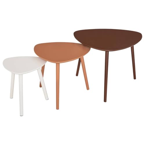 Atmosphera - 3 Tables gigognes mileo Marron