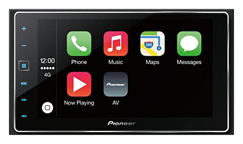 Pioneer SPH-DA120 - Unidad App Radio 2-DIN para iPhone y Android (Pantalla Multitáctil de 6.2', GPS, Bluetooth), Negro