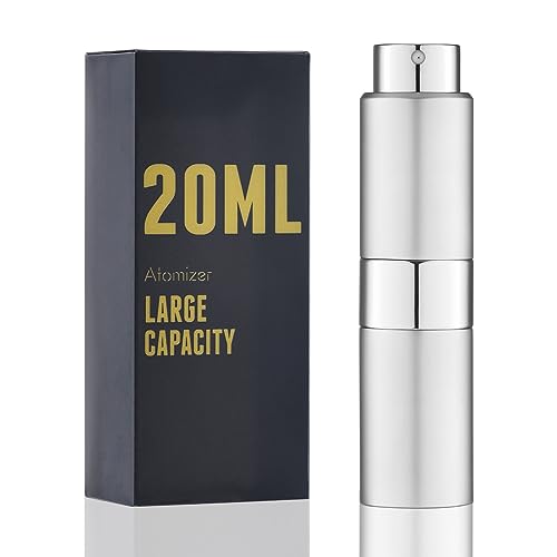 Image of 20ML Perfume Atomizer, Travel Cologne Spray Bottle, Mini Empty Sprayer Dispenser (Silver, 1PCS)
