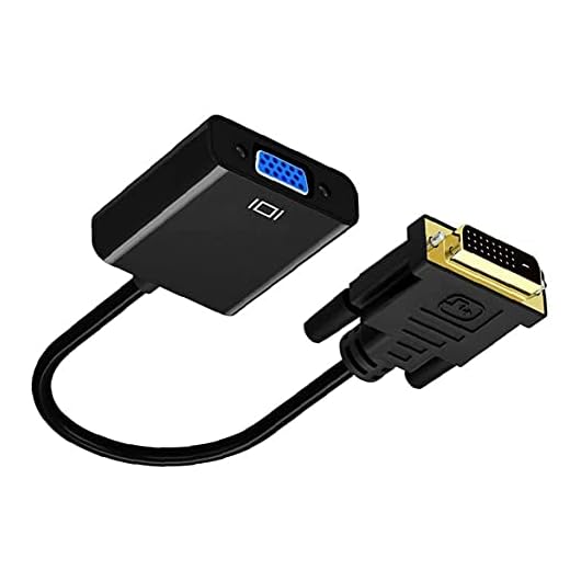 Aktiv DVI-D till VGA-adapter aktiv DVI-D till VGA-adapter 1080P högupplöst digital 24+1 hane till hona omvandlare