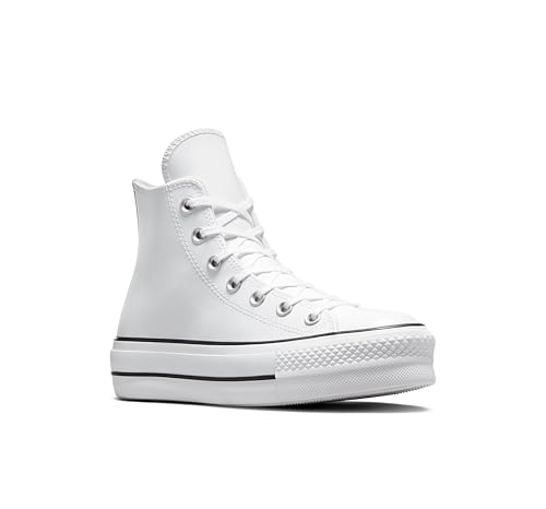 Converse Chuck Taylor All Star Platform Leather High-Top BASKETS À PLATEFORME Femme