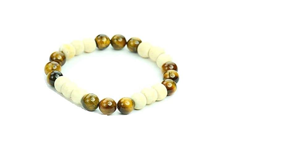 S&S Tulsi with Tiger Eye Healing Bracelet for Men and Women (B09SM79NZ8) Amazon Price History, Amazon Price Tracker