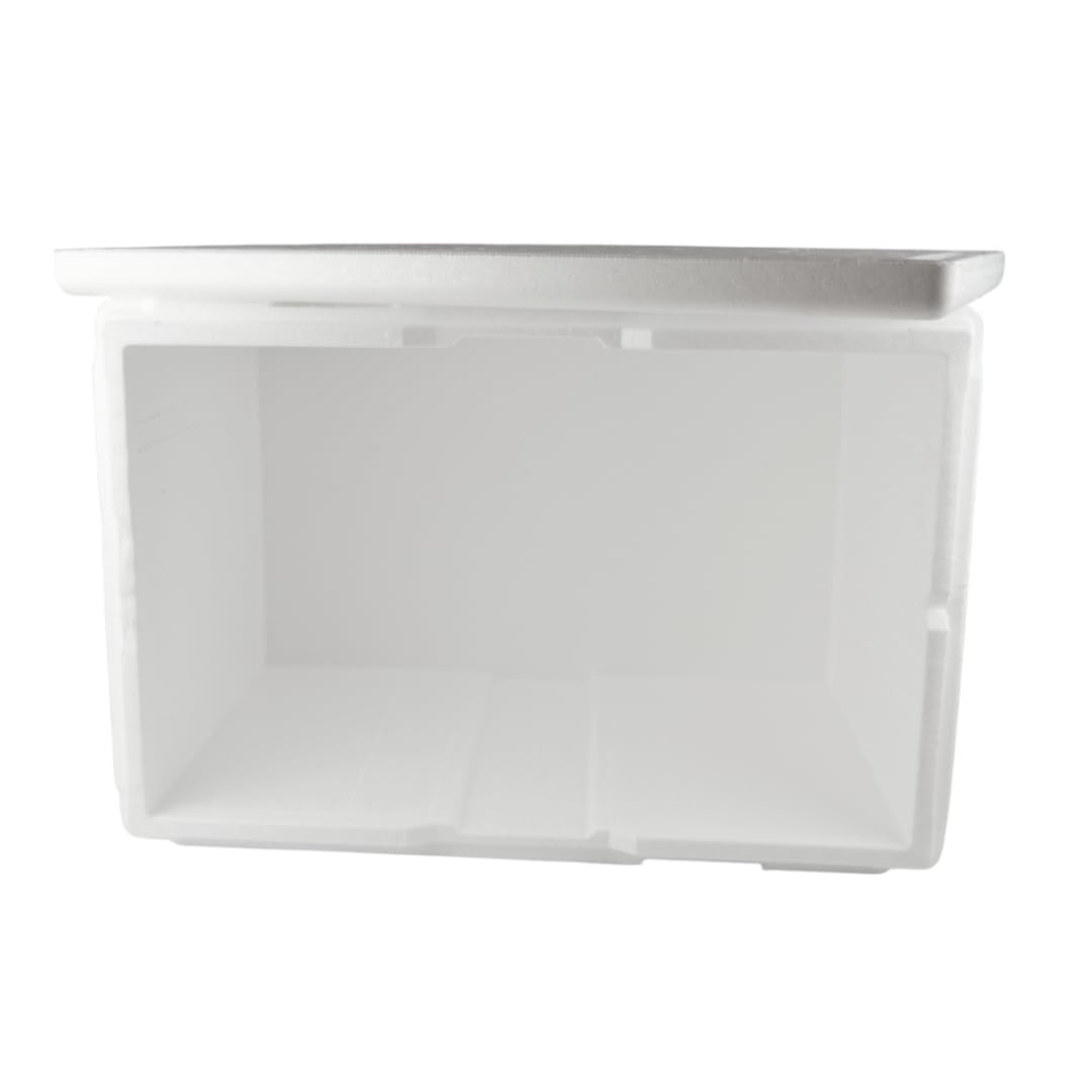 PZ 1 SCATOLA TERMICA MAXI LARGE GRANDE BIANCA RETTANGOLARE 60 X 40 ALTA 40 cm + COPERCHIO CASSA