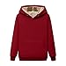 Damen Oversize Mäntel Kapuzenjacke Cartoon Katze Stickerei Winter Pullover Teddy Fleece Plüsch Dicke Knopf Wollmantel Frauen Hoodie Casual Lose Lang Winterjacke Fleecemantel