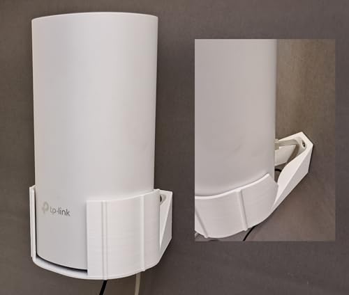 Image of makerV Wall Mount Bracket for TP-Link Deco M4, E4, S7 Mesh WiFi Router, with Cable Management, Pack of 2