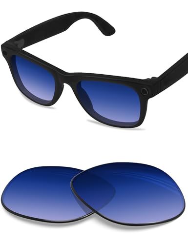 Image of BLAZERBUCK Photochromic Replacement Lenses Compatible with Ray-Ban Meta Wayfarer RW4008 | RW4012 (Gen 2) 53mm Smart Glasses