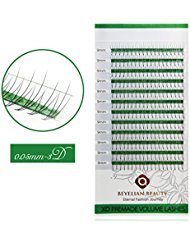 BEYELIAN 3D Premade Fans Volume Lashes Individual Eyelash Extensions Ultra Natural (0.05mm 9mm C Curl 228 pcs)