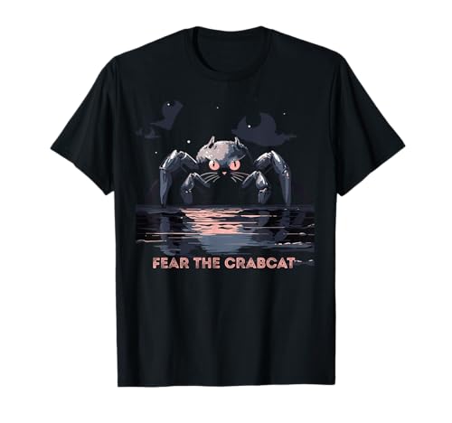 Angst der Krabbenkatze - Lustige Krabbe Katze Cryptid Cryptozoology T-Shirt