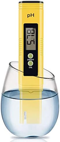 Digital pH Meter, Pool pH Water Tester kit for Household Drinking, Pool and Aquarium Maintenance, Pen Type Water Quality Tester with ATC, Auto Calibration Function and 3 pH Buffer Powder Packets