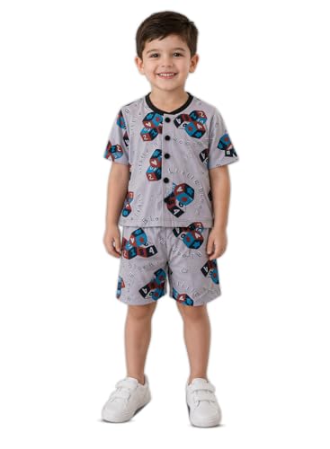 Image of 3BROS Baby Boys & Baby Girls Cotton Hosiery Clothing Set Half Sleeves T-shirt with Matching Pants (DB20HS6027 Parent)