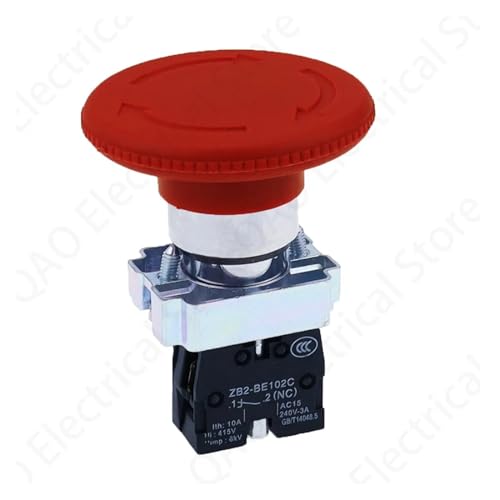 Interrupteur d'arrêt d'urgence XB2-642 coup de poing 22mm mécanique robuste 10A 415V