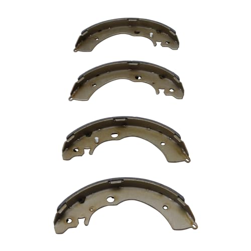 Image of Detroit Axle - 2 Rear Brake Shoes for 1990-2007 Honda Accord 2003-2013 Civic 1997-2001 CR-V 2013-2014 Fit, Premium Semi-metallic Brake Shoes Set Replacement