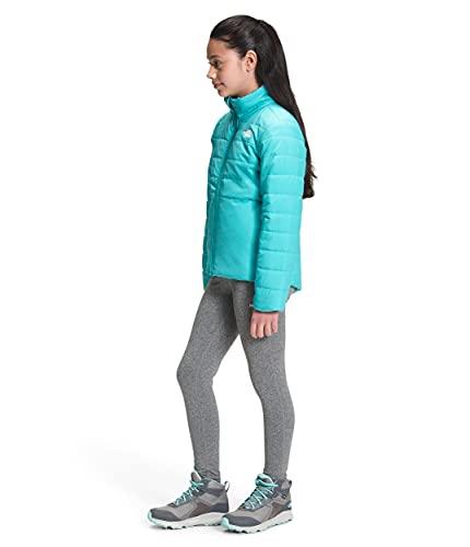 Image of The North Face Girls' Reversible Mossbud Swirl Jacket, Transantarctic Blue, XXS