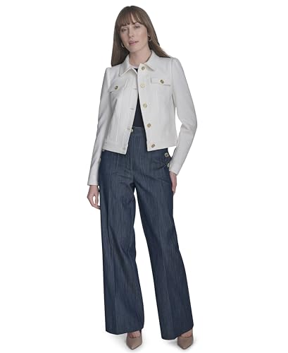 Tommy Hilfiger Women's Long Sleeve Puff Shoulder Boucle Jacket2