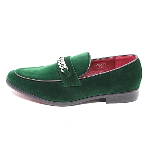 Image of Men's Vintage Velvet Designer Classic Dress Tuxedo Smoking Slipper Loafer Slip On Shoes Arthur-02