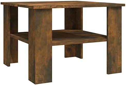 vidaXL Coffee Table Dining Dinner Living Room Furniture Home Interior Decor Couch Side Dining Telephone Tea Table Black Engineered Wood