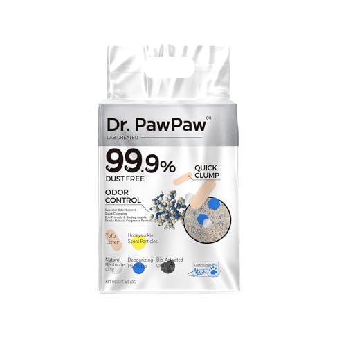 Tofu Cat Litter, Dr. PawPaw Clumping Cat Litter, Honeysuckle Scent ...