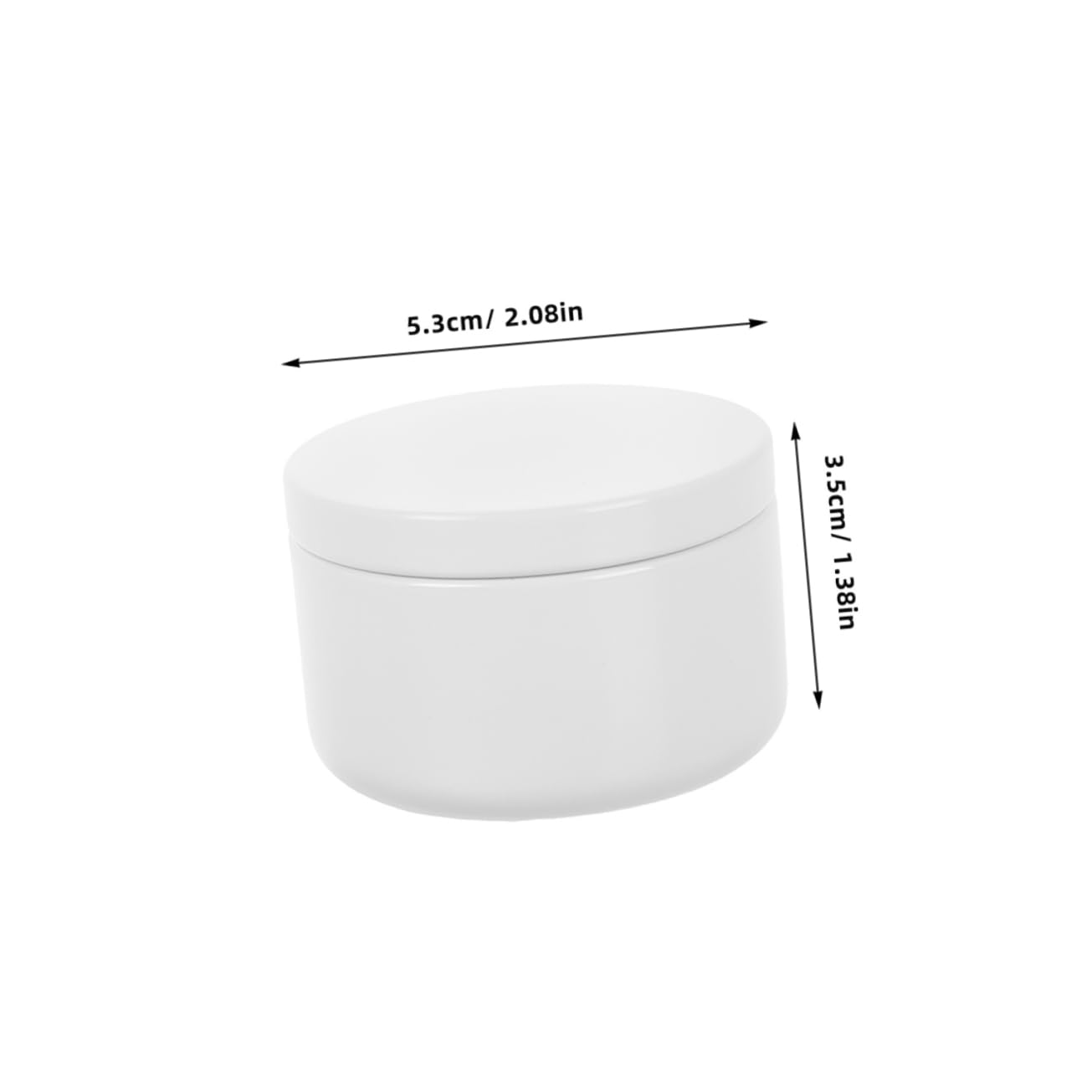 NIYANGLE 6pcs White Round Metal Tins for Storage Leakproof Aluminum Containers for Candle Making and Fragrance Practical Design for Home and Spa Use