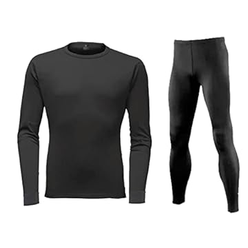 Roupa Térmica Segunda Pele ExtremeThermo Frio Intenso Conjunto Calça+Blusa Tudo Flanelado Aquecimento Máximo (M, Preto)