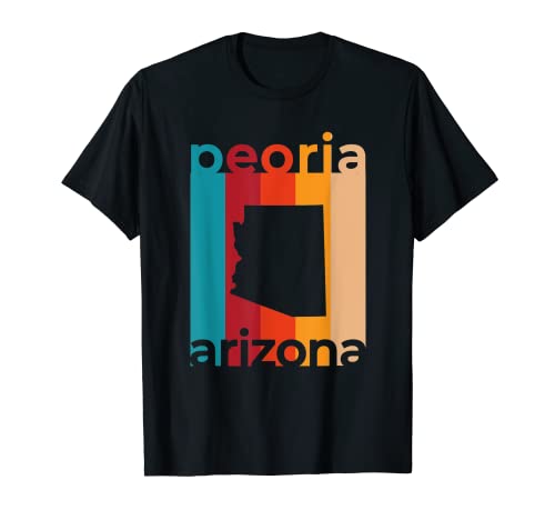 Recuerdo de AZ recortado retro de Peoria Arizona Camiseta