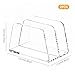 2-Tier Acrylic Mail Sorter, Clear File Organizer with Dual Compartments, Transparent Envelope Holder for Letters, Bills & Papers for Home Office Desk