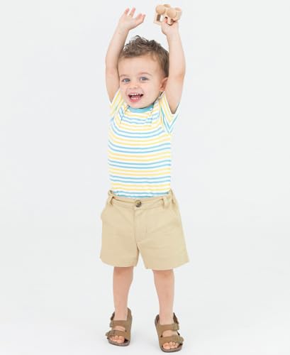 RUGGEDBUTTS Khaki Stretch Chino Shorts - 4T3