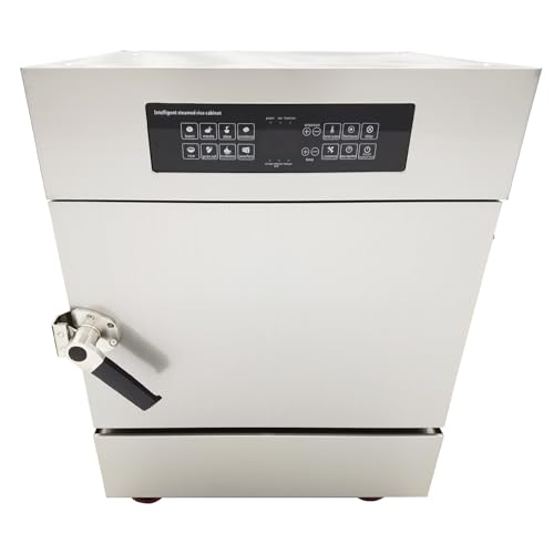 HQHAOTWU Commercial Electric Steaming Cabinet 4 Tray Commercial Steamer 220V 6KW Electric Food Steamer Steam Oven