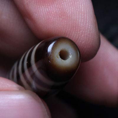 Naturalny agat, szczęśliwe trzy oczy, koraliki Dzi, Tybet, oryginalny wisiorek Millennium, akcesoria, ochrona przed złem, bezpieczne otwieranie amulet, Kamień, Agat