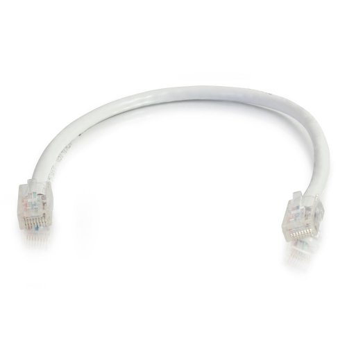 Image of C2G 00612 Cat5e Cable - Non-Booted Unshielded Ethernet Network Patch Cable, White (12 Feet, 3.65 Meters)