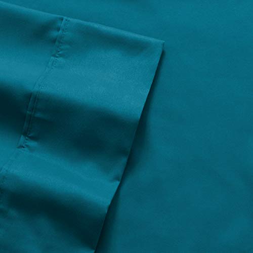 RV Short Queen Comforter Set for RV Camper - Comforter Set with Fitted & Flat Sheet, 4 Pillowcases - Tailored for RV Short Queen Beds - Cozy Essentials for Your RV Bedroom, Teal