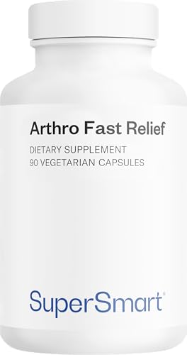 Arthro Fast Relief – Nahrungsergänzung für Gelenke – Klinisch validiertes Typ‑2‑Kollagen & PEA, MSM, Astaxanthin u.v.m. – Gelenkschmerzen, Beweglichkeit, Knorpel – 90 Kapseln – SuperSmart