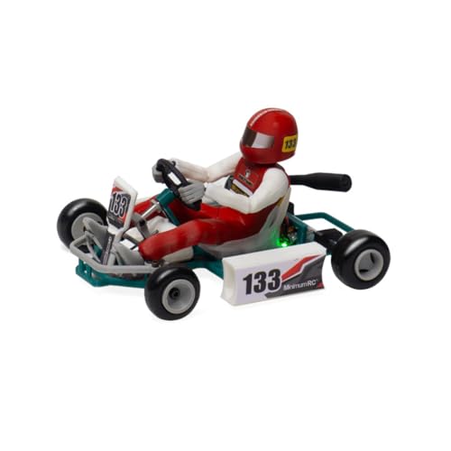 Goekhyrani Mini Remote Control Kart Car Model Kit, 1/32 Scale