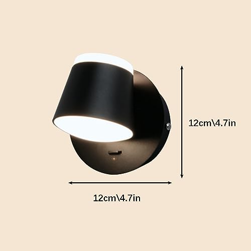 Mini apliques de pared de metal que ahorran espacio en la mesita de noche 5