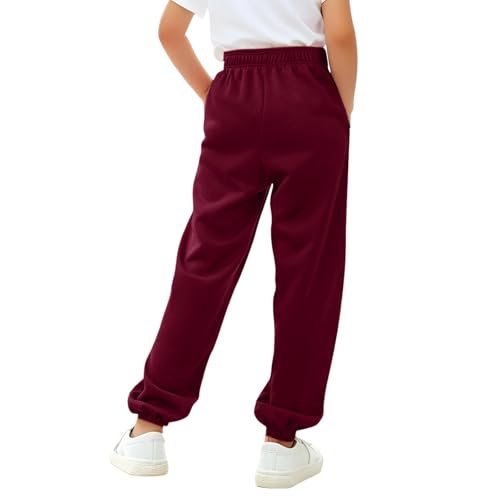 Girls Sweat Pants Y2k Cinch Bottom Baggy Casual Pants Elastic Waist Athletic Joggers Aesthetic School Trousers2